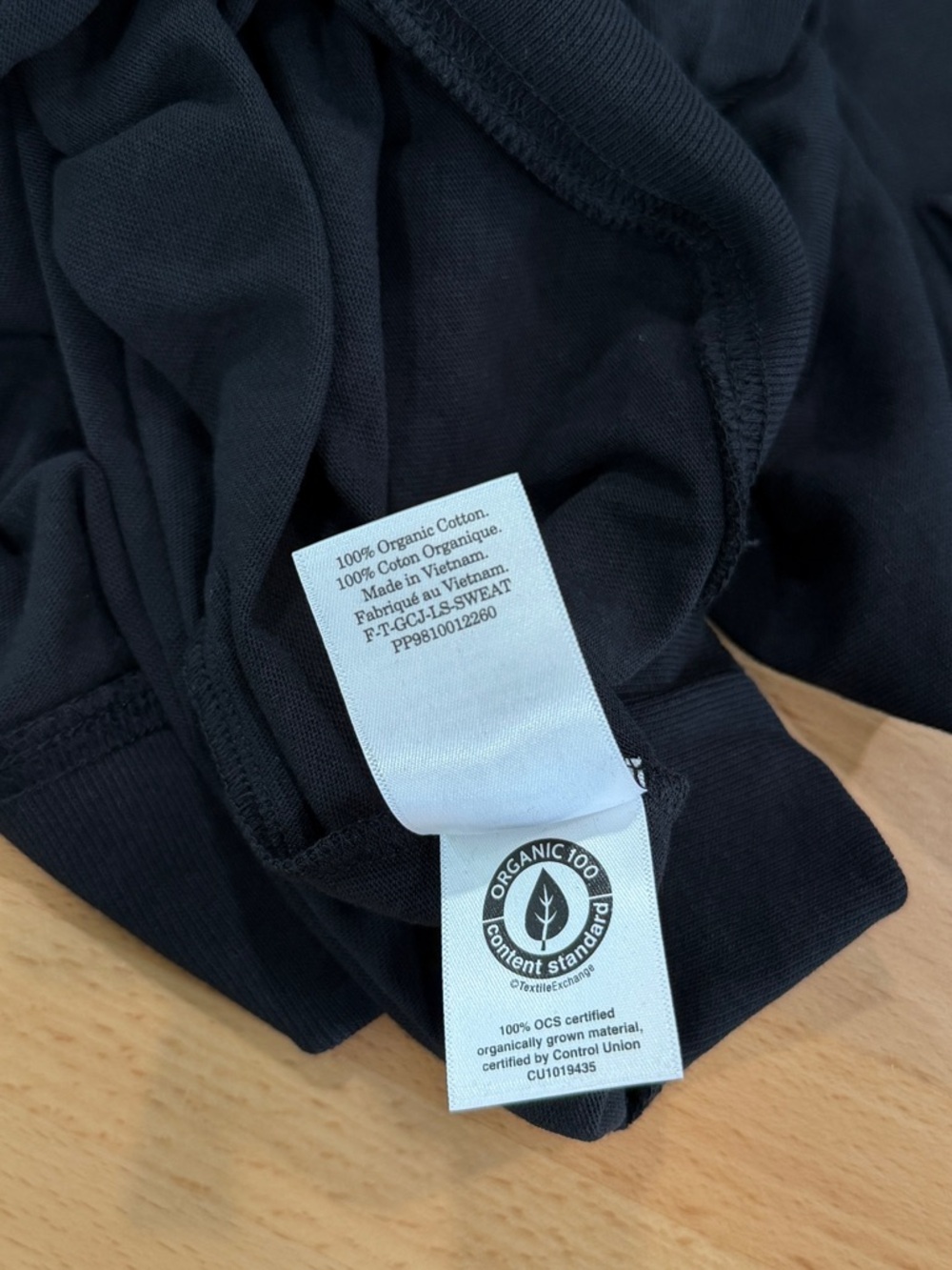 Everlane Off Duty Long Sleeve Tee in black nwt Large - Picture 6 of 6
